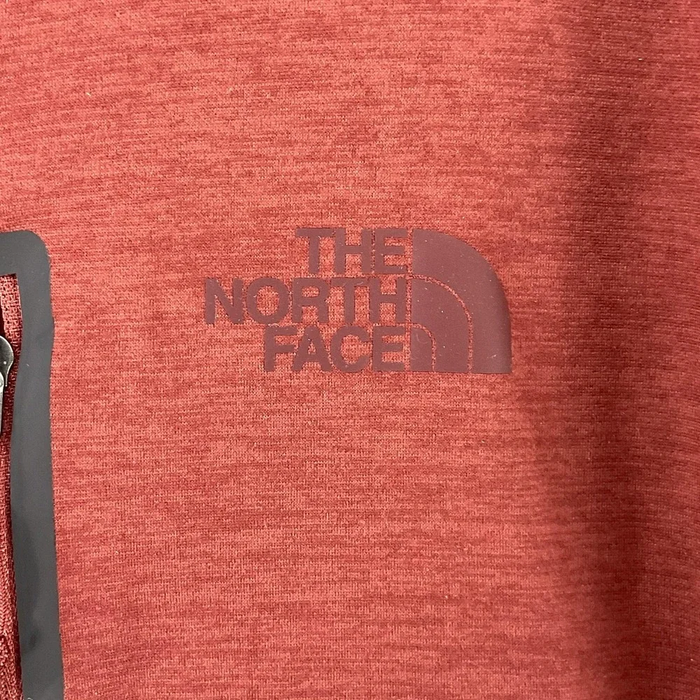 The North Face Jacket Mens Medium Red Canyonlands Fleece Full Zip Hiking Outdoor